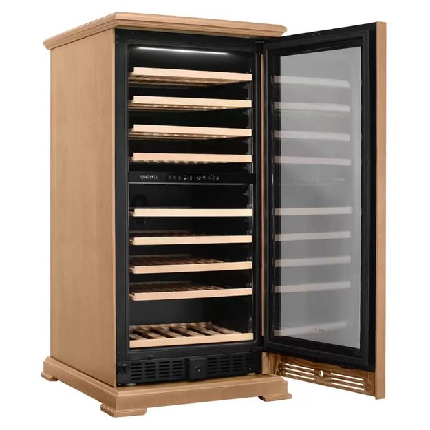 Винный шкаф Meyvel MV99PRO-KBT2 (Натуральный бук) в Тюмени (preview 5)