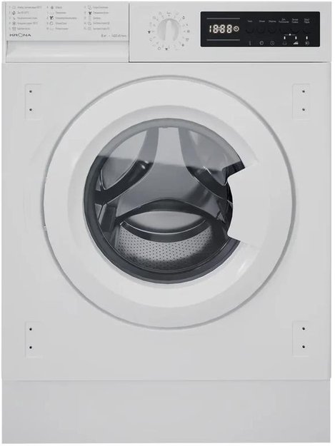 Встраиваемая стиральная машина KRONA KALISA 1400 8K WHITE в Тюмени (preview 1)
