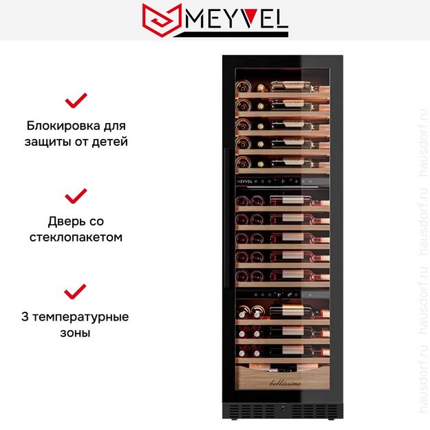 Винный шкаф Meyvel MV98-KBT3 Узкий (Slim) в Тюмени (preview 21)