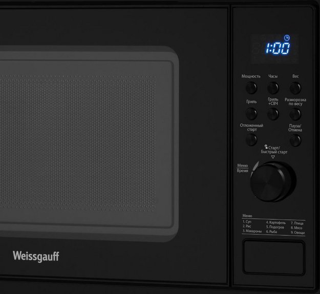 Встраиваемая микроволновая печь Weissgauff HMT-620 B Grill в Тюмени (preview 6)