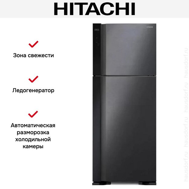 Холодильник Hitachi HRTN7489DFBBKCS в Тюмени (preview 5)