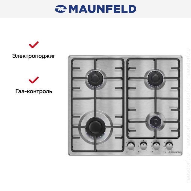 Газовая варочная панель MAUNFELD EGHS.64.3STS-ES/G в Тюмени (preview 21)