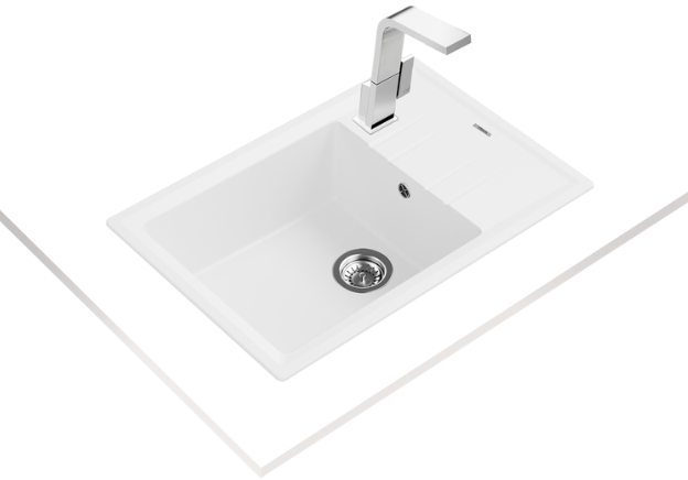 Мойка Teka Stone 60 S-TG 1B 1D white в Тюмени (фото 2) Мойка Teka Stone 60 S-TG 1B 1D white в Тюмени (preview 2)