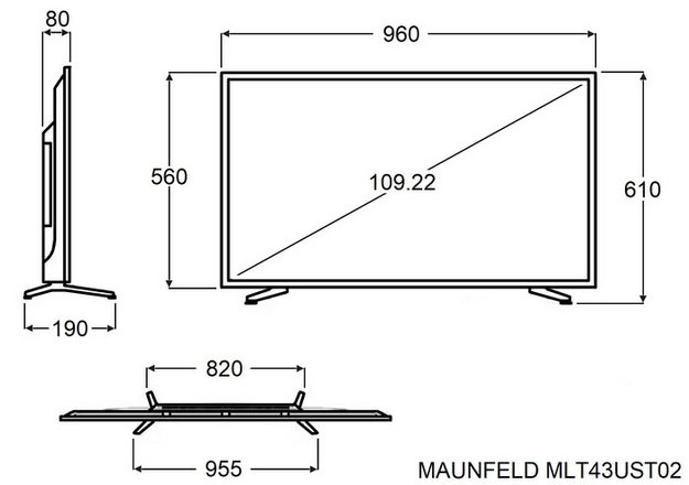 Телевизор Maunfeld MLT43UST02 в Тюмени (preview 11)