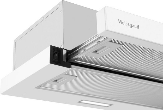 Встраиваемая вытяжка Weissgauff TEL 600 2M White Glass в Тюмени (preview 5)