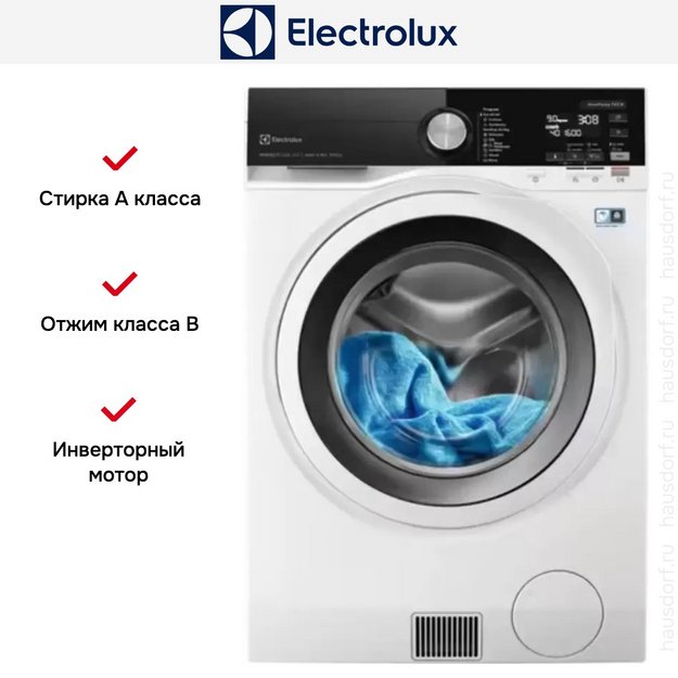Стирально-сушильная машина Electrolux EW9WN249W в Тюмени (preview 9)