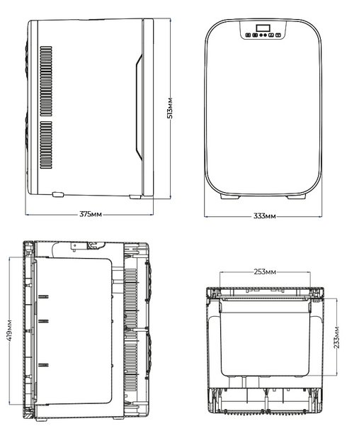 Холодильник для косметики и напитков Meyvel MB-25HC1W в Тюмени (preview 6)