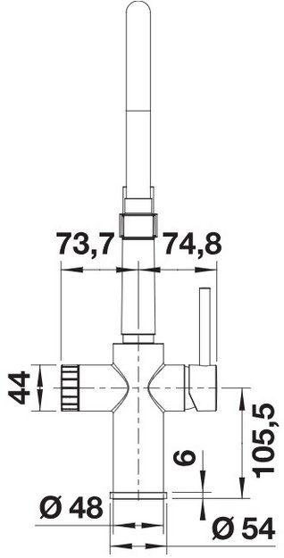 Смеситель 3-в-1 Blanco CATRIS-S Flexo Filter 526706 нержавеющая сталь в Тюмени (preview 4)