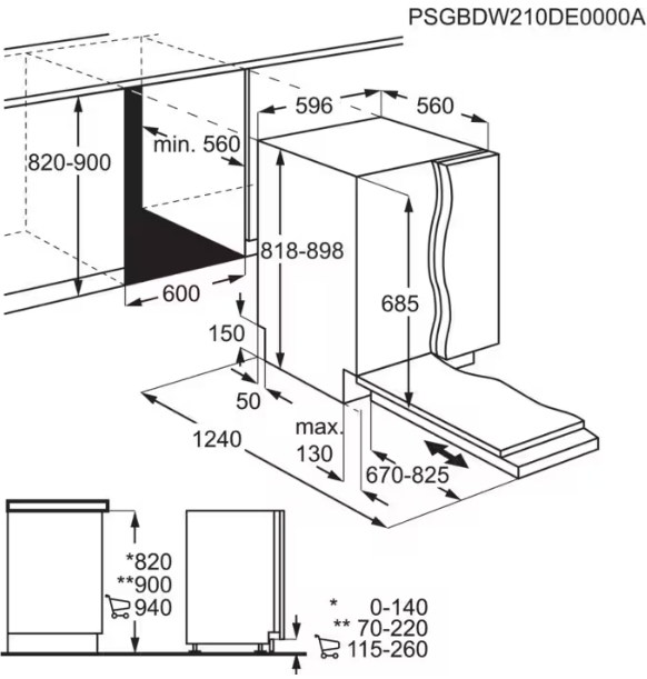 Встраиваемая посудомоечная машина AEG FSE75768P в Тюмени (preview 8)