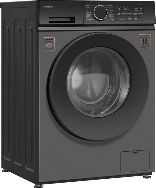 Стиральная машина Weissgauff WM 601411 Inverter Steam Grey в Тюмени (preview 3)
