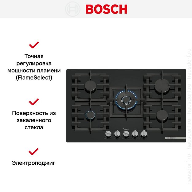 Газовая варочная панель Bosch PPQ7A6I45 в Тюмени (preview 5)