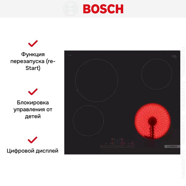 Электрическая варочная панель Bosch PKE611FP2E в Тюмени (preview 5)