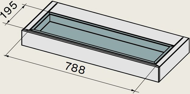 Ёмкость для растений Falmec для полки 90 см KACL.458#3F в Тюмени (preview 1)