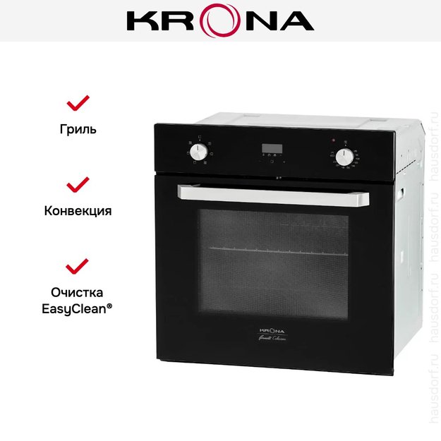 Электрический духовой шкаф KRONA ONORE 60 BL в Тюмени (preview 2)