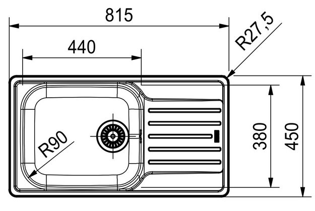 Мойка Franke LNX 611-82 сталь в Тюмени (preview 2)