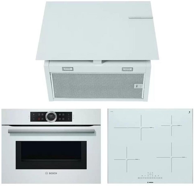 Bosch (духовой шкаф CMG633BW1 + варочная панель PIF672FB1E + вытяжка DWF65AJ20T) в Тюмени (preview 1)