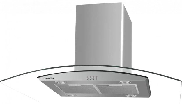 Кухонная вытяжка MAUNFELD Ancona PlusA Isla 90 нержавеющая сталь\прозрачное стекло в Тюмени (preview 1)