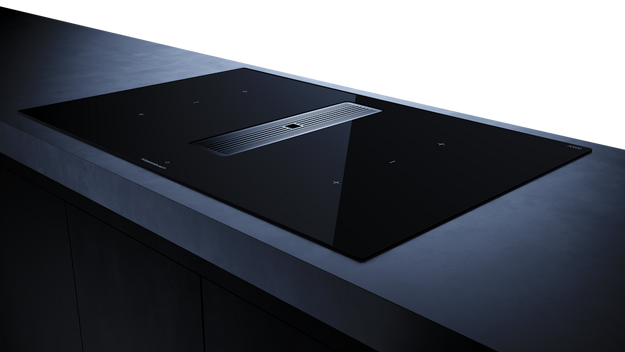 Индукционная варочная панель с вытяжкой Kuppersbusch KMI 8350.0 SR Silver Chrome в Тюмени (preview 3)