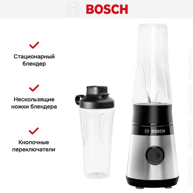 Блендер Bosch MMB2111M черный в Тюмени (фото 12) Блендер Bosch MMB2111M черный в Тюмени (preview 12)