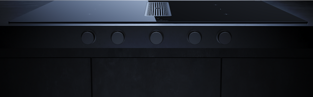 Индукционная варочная поверхность с вытяжкой Kuppersbusch KMI 9850.1 SR-S Black Chrome в Тюмени (preview 4)