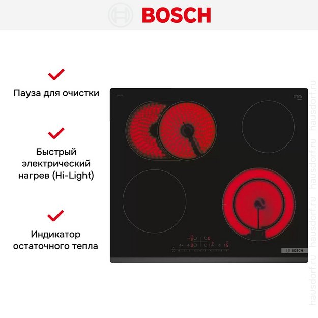 Электрическая варочная панель Bosch PKN631FP2E в Тюмени (preview 6)