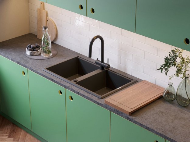 Мойка Omoikiri TEDORI 86-2 BL в Тюмени (preview 4)