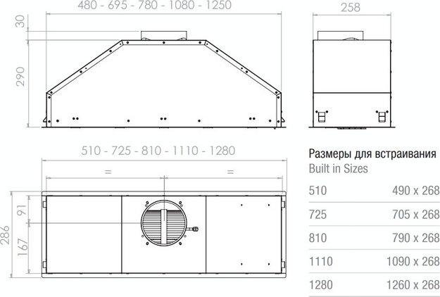 Встраиваемая вытяжка Pando GTI/510 NEGRO V.1050 ECO SEC PLUS в Тюмени (preview 3)
