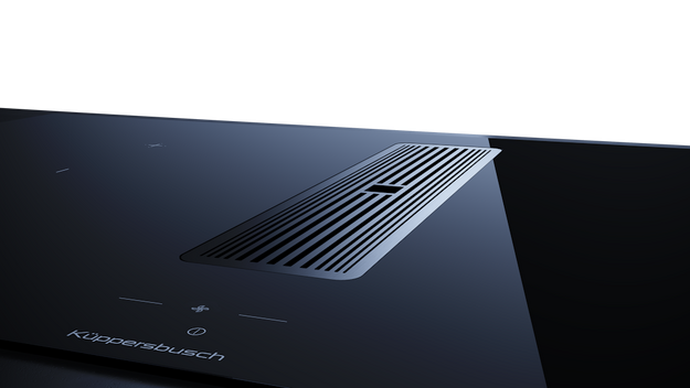 Индукционная варочная поверхность с вытяжкой Kuppersbusch KMI 9850.1 SR-E Black Chrome в Тюмени (preview 5)