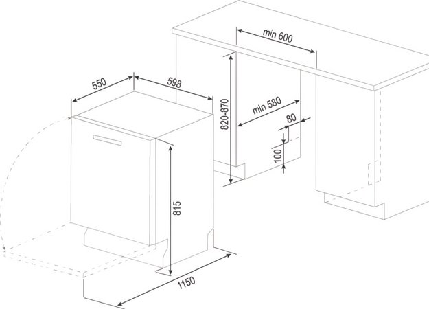 Встраиваемая посудомоечная машина Zigmund Shtain DW 312.6 в Тюмени (preview 6)