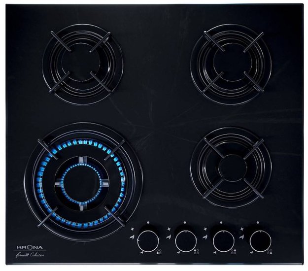 Газовая варочная поверхность KRONA CORTESIA 60 BL в Тюмени (preview 1)