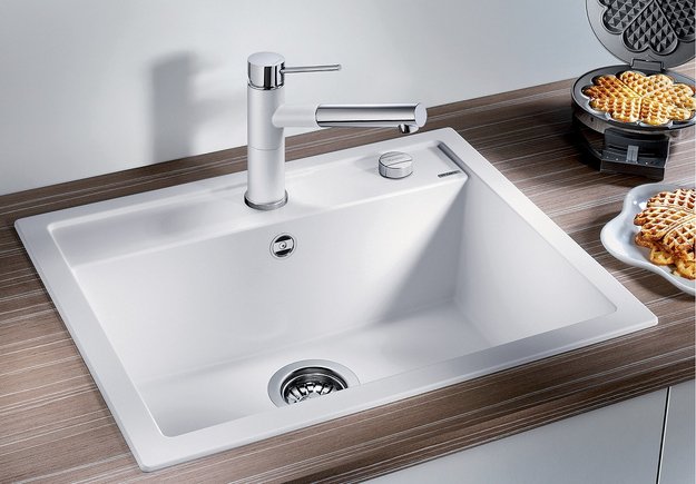 Мойка BLANCO DALAGO 6 Silgranit мягкий белый, клапан-автомат в Тюмени (preview 2)