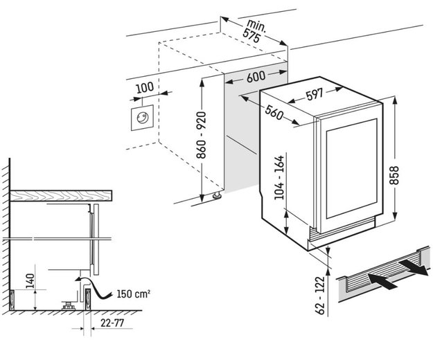 Встраиваемый винный шкаф Liebherr UWpri 3762 Vinidor Selection в Тюмени (preview 5)
