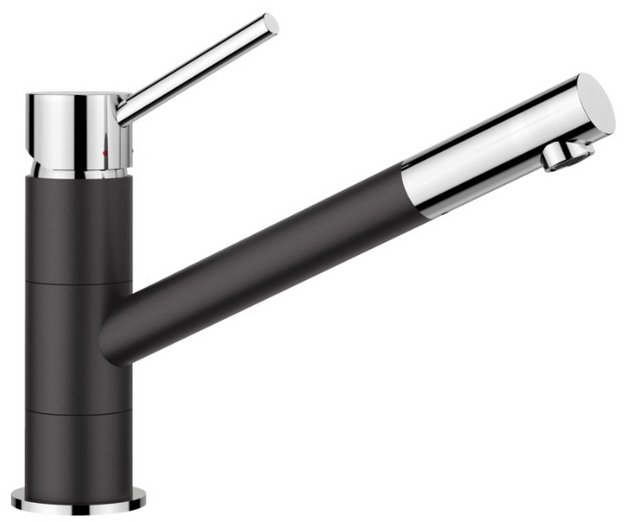 Смеситель Blanco Kano 526175 Silgranit черный в Тюмени (preview 1)