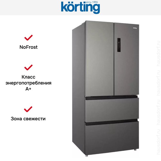 Четырехдверный холодильник Korting KNFF 82535 X в Тюмени (preview 19)