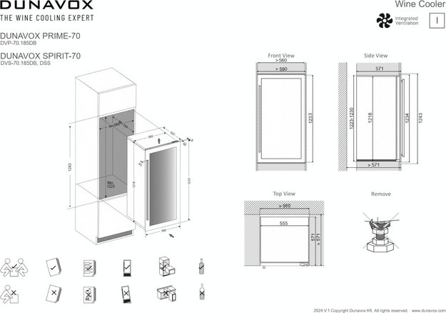 Встраиваемый винный шкаф Dunavox DVS-70.185DMB в Тюмени (фото 11) Встраиваемый винный шкаф Dunavox DVS-70.185DMB в Тюмени (preview 11)