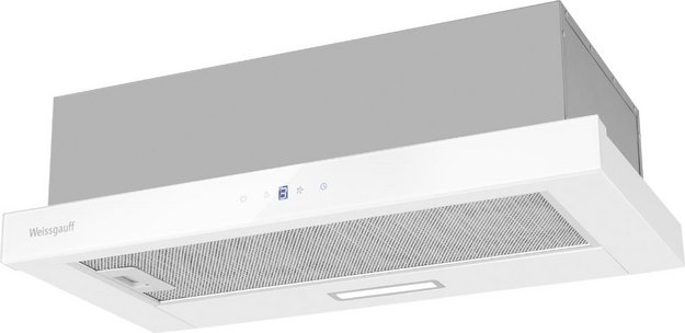 Встраиваемая вытяжка Weissgauff TEL 600 2M Touch White Glass в Тюмени (preview 1)