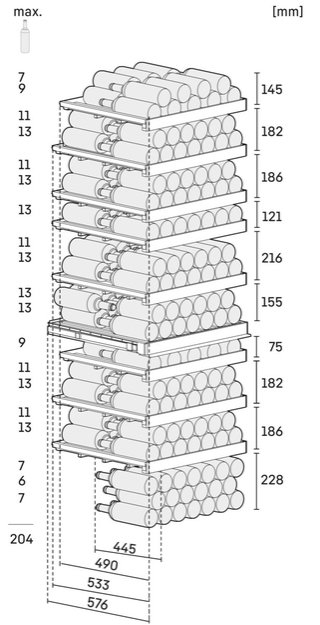 Винный шкаф Liebherr WPgbi 7472 Vinidor Selection в Тюмени (preview 9)