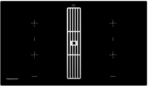 Варочная панель с вытяжкой Kuppersbusch KMI 9850.0 SR Silver Chrome в Тюмени (preview 1)