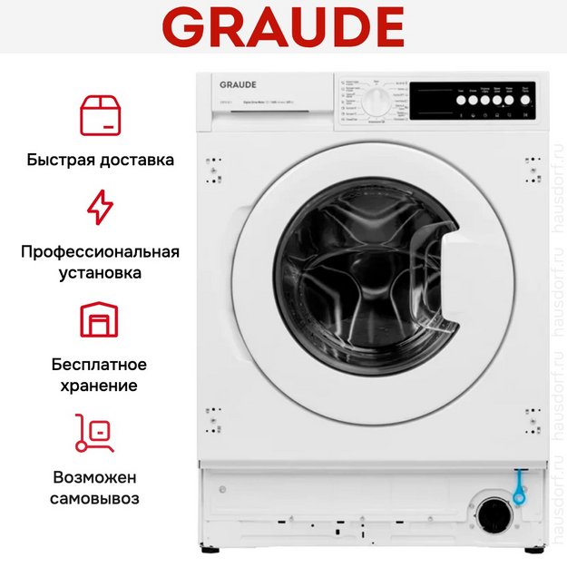 Встраиваемая стирально-сушильная машина Graude EWTA 80.1 в Тюмени (preview 21)