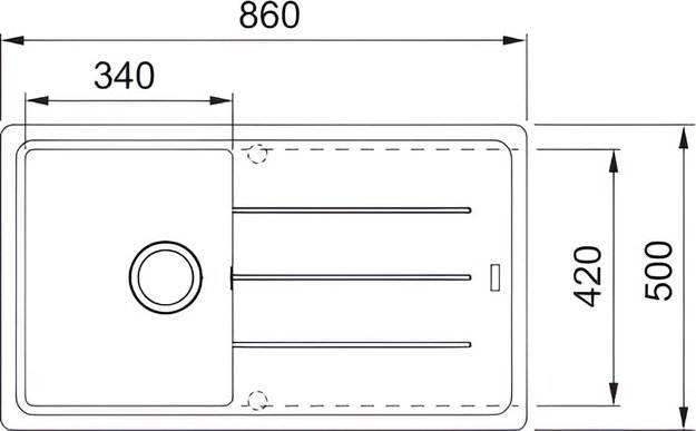 Мойка Franke BFG 611-86 оникс в Тюмени (preview 2)