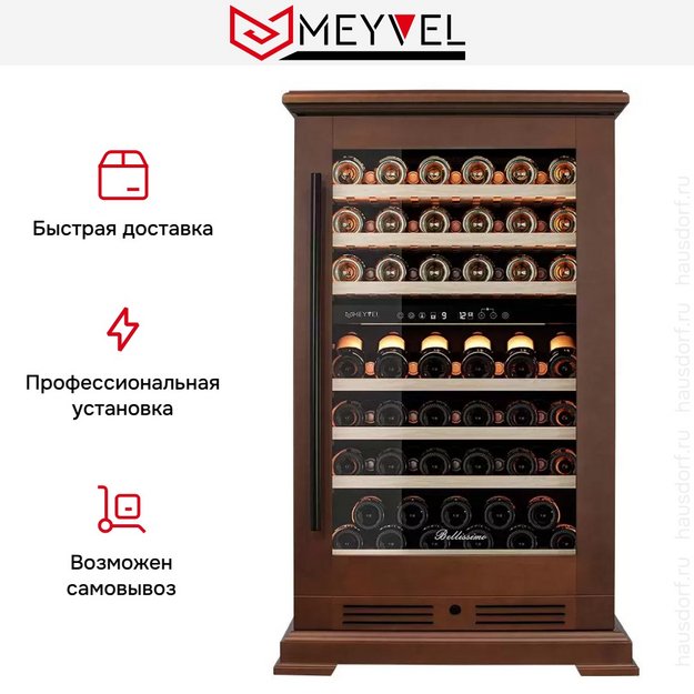 Винный шкаф Meyvel MV77PRO-KBT2 (Итальянский орех) в Тюмени (preview 18)