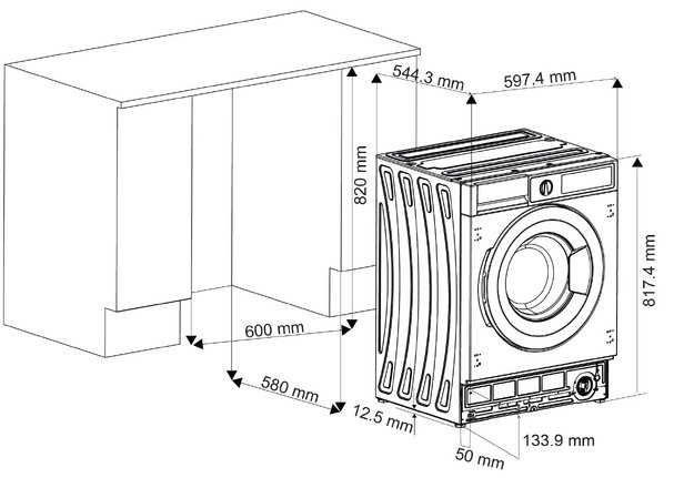 Встраиваемая стиральная машина Graude EWA 80.1 в Тюмени (preview 16)
