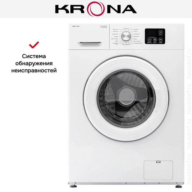 Стиральная машина KRONA ITTER WHITE 1000 6K WM в Тюмени (preview 16)