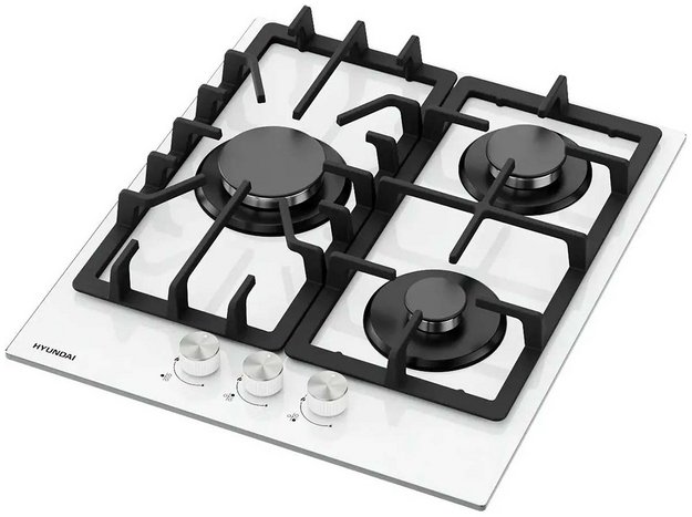 Газовая варочная панель Hyundai HHG 4333 WG в Тюмени (preview 2)