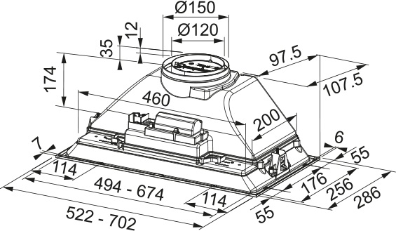 Встраиваемая вытяжка Franke FBI 705 BK в Тюмени (preview 8)