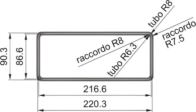 Переходник промежуточный прямоугольный Faber RCR 220x90 мм в Тюмени (preview 2)