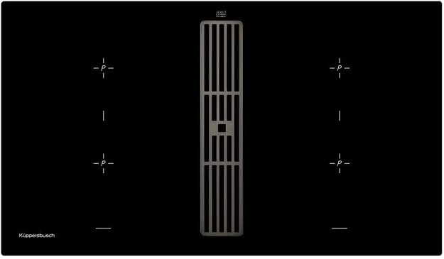 Варочная панель с вытяжкой Kuppersbusch KMI 9850.0 SR Black Chrome в Тюмени (preview 1)