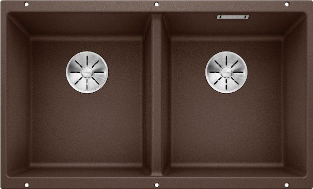 Мойка BLANCO SUBLINE 350/350-U Silgranit кофе в Тюмени (preview 1)