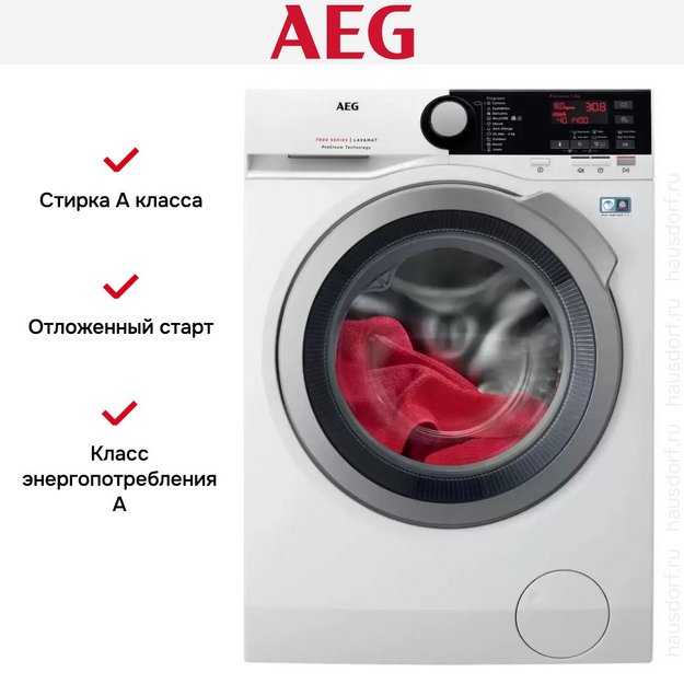 Стирально-сушильная машина AEG L8WBC61S в Тюмени (preview 13)