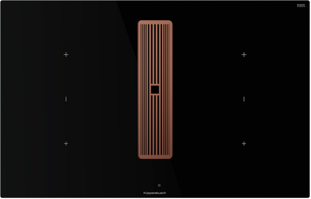Индукционная варочная панель с вытяжкой Kuppersbusch KMI 8350.0 SR Copper в Тюмени (preview 1)